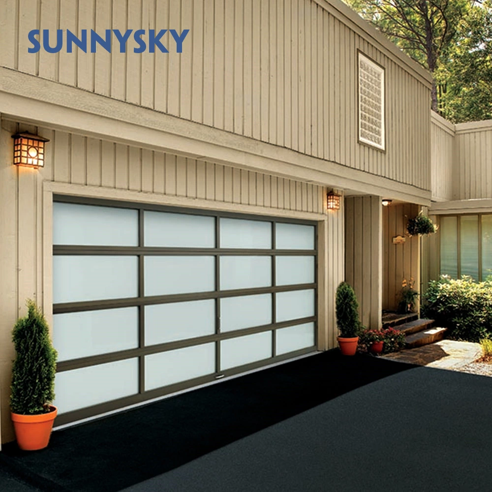 Insulated plexiglass garage door aluminum