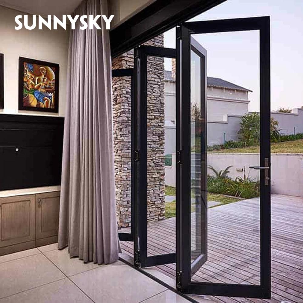 American Standard Aluminum Folding Door 90 Degree Angle Bi-fold Patio Door