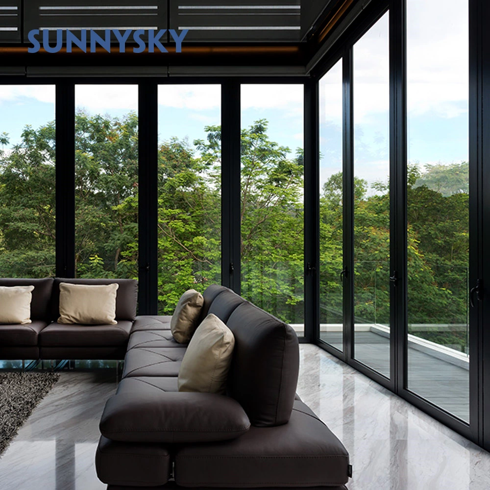 Hot Sale Modern Aluminum Energy Saving Tempered Double Glass Folding doors