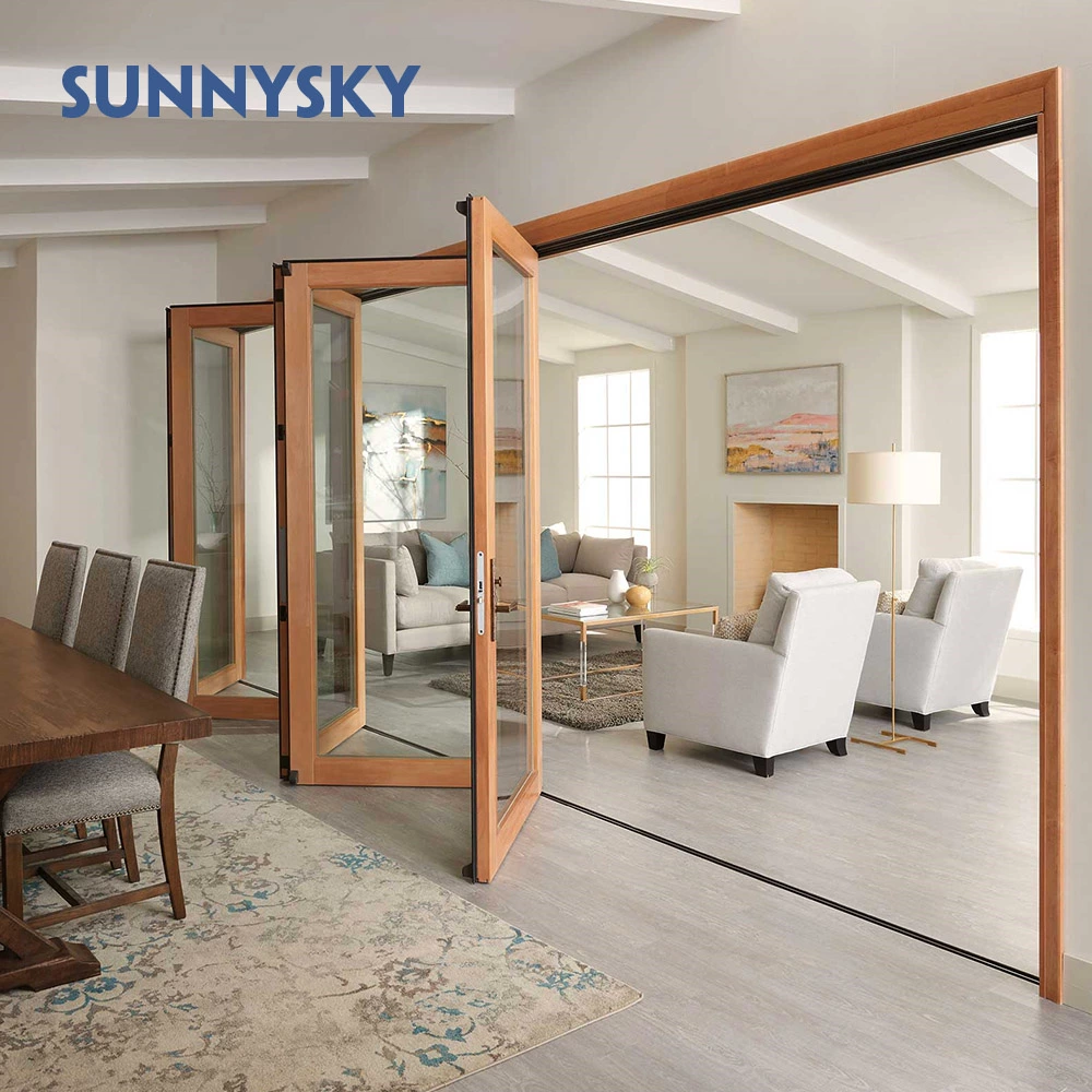 Aluminum alloy bi-fold door balcony bi-fold door can be customized size