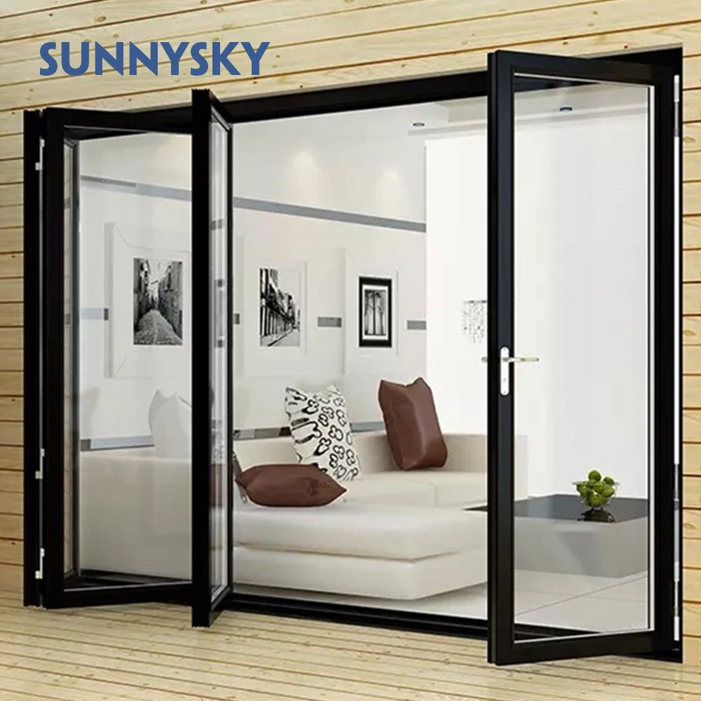 Glass Folding Door Aluminum Doors Accordion Door Sliding