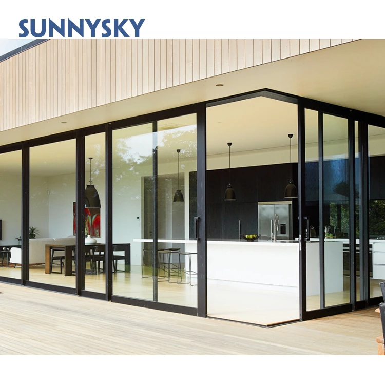 High quality frameless glass sliding door OEM/ODM aluminium frameless doors for market