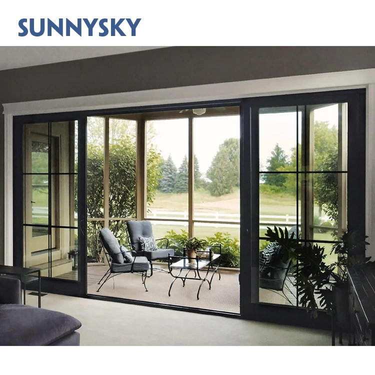 Australian Sliding Doors Double Glazed Glass Exterior Patio Door Exterior Soundproofing Balcony Aluminum Sliding Doors