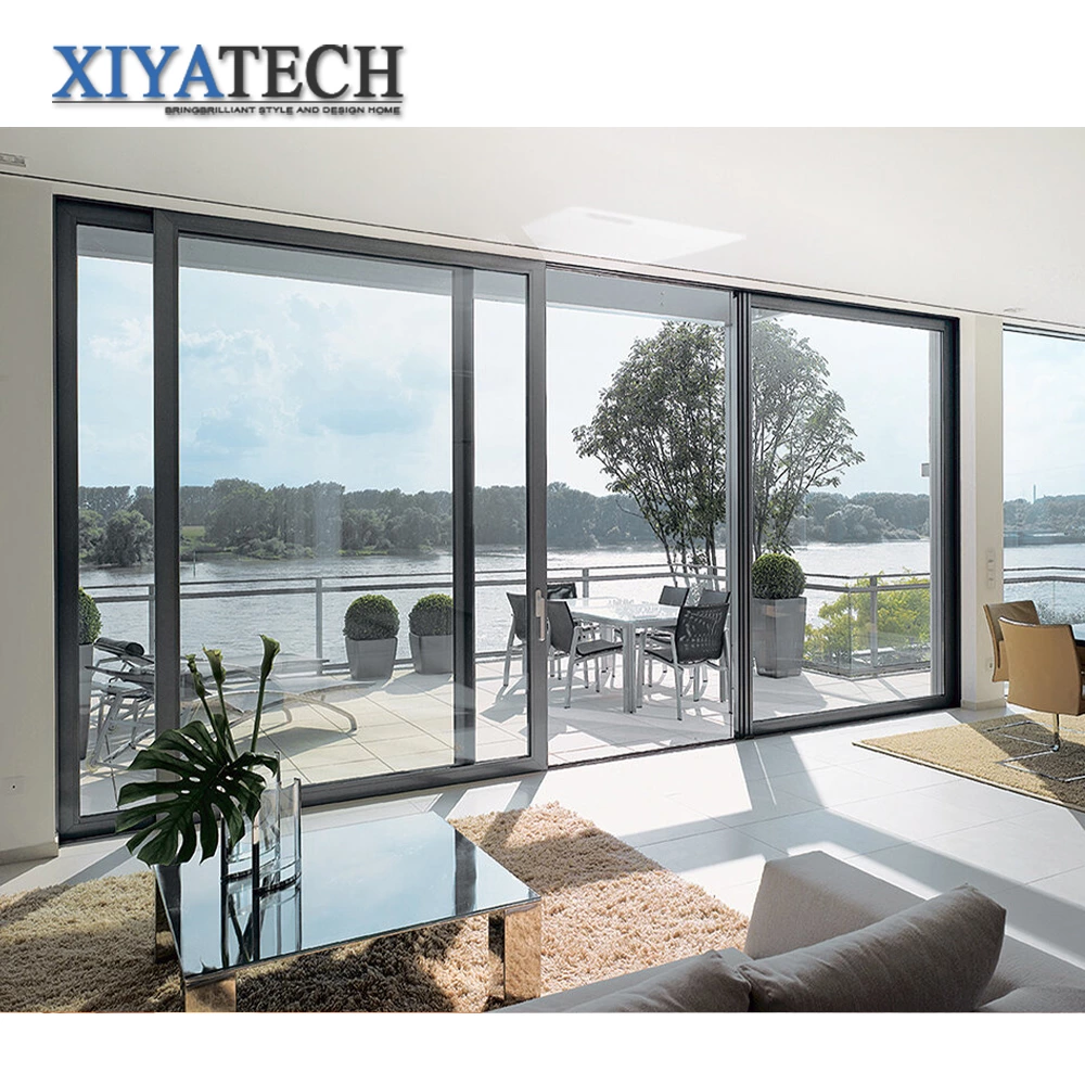 High Quality Double Glazed Sliding Door Thermal Break Aluminum Exterior Sliding Doors