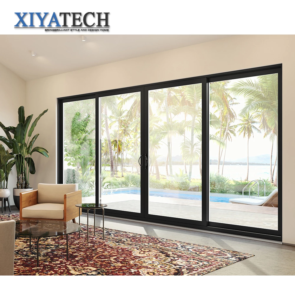 Customized Aluminium Transparent Sliding Glass Door Villa Thermal Insulation Door