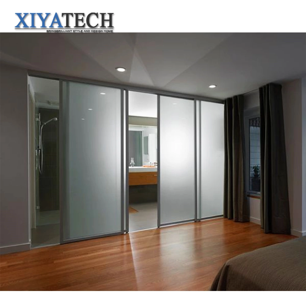 Factory price modern house aluminum door and windows designs interior double glazed glass aluminium sliding doors