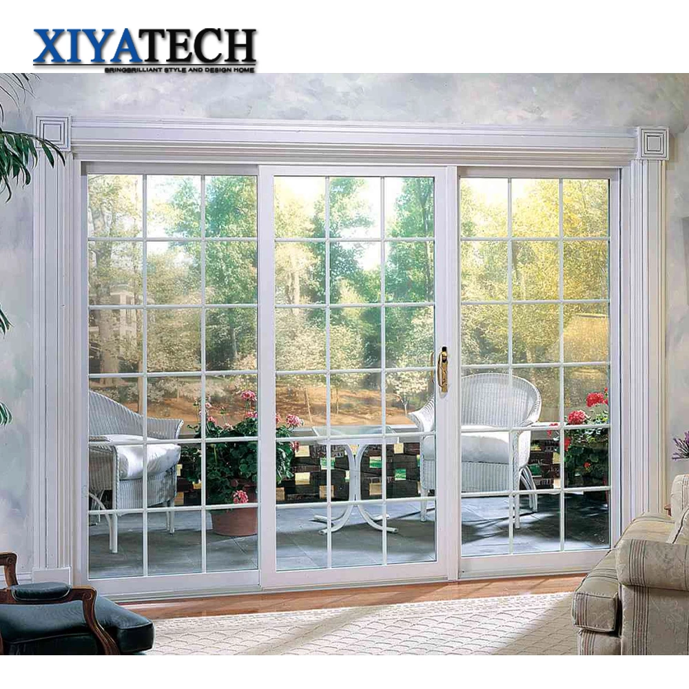 American residential style standard aluminum impact tempered glass doors and windows