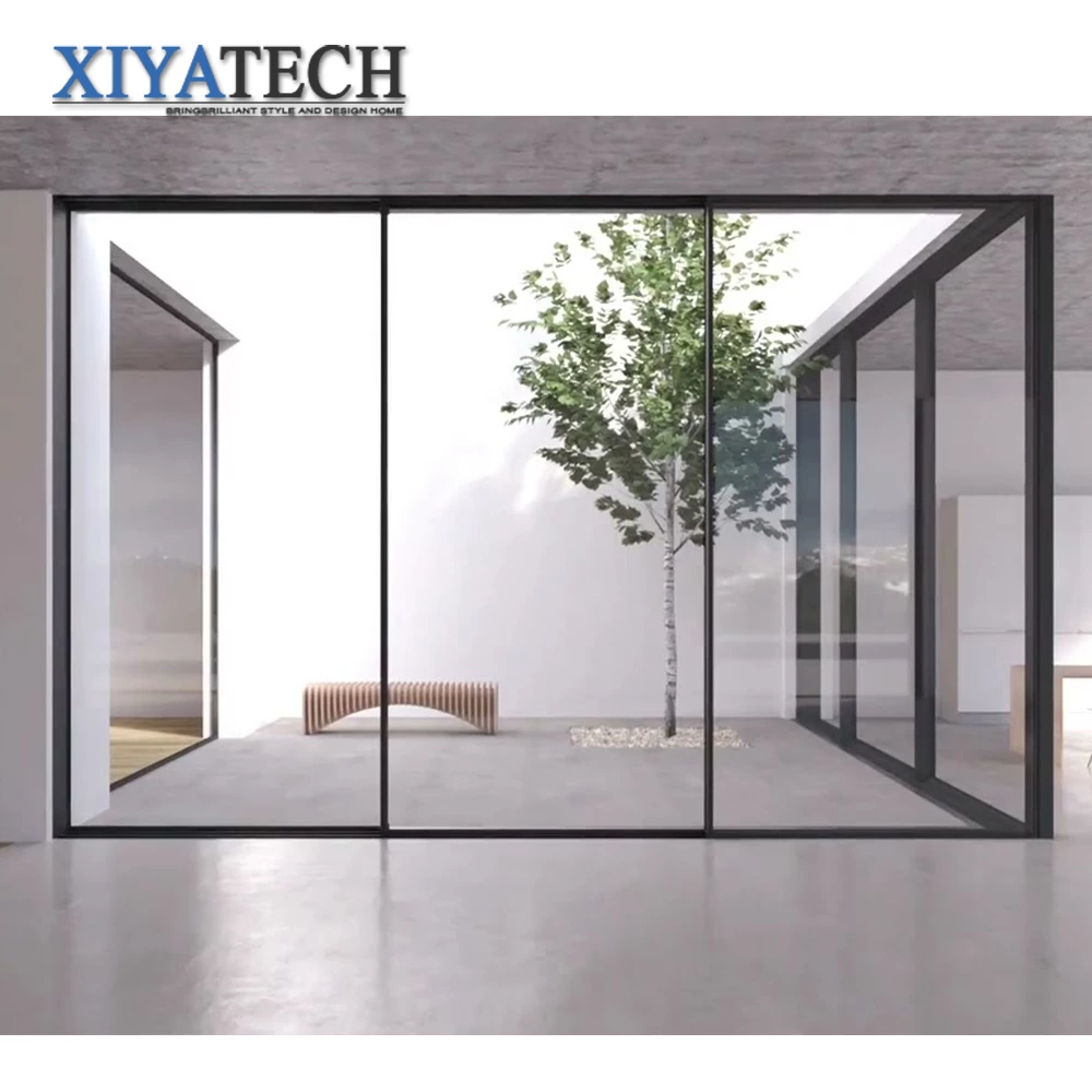 Home decoration oversized aluminum doors and windows aluminum alloy balcony glass sliding door