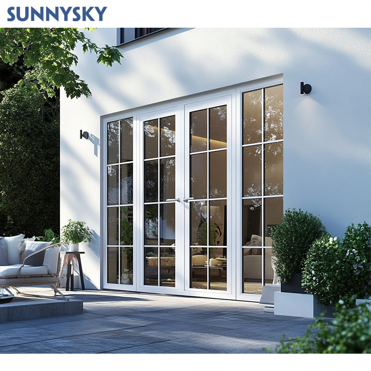 European new grill designs insulation custom factory interior aluminum door entrance door glass casement french doors