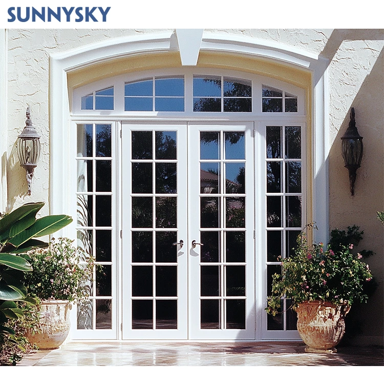 Luxury Design Modern USA Canada Australia market use Exterior double french doors with 10 years warranty