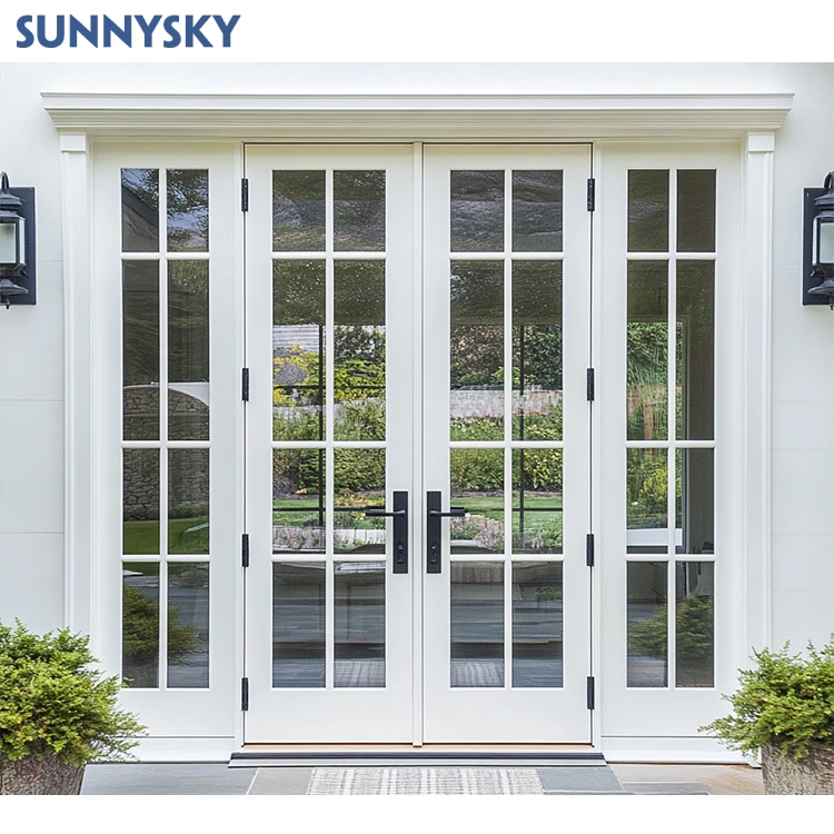 European new grill designs insulation custom factory interior aluminum door entrance door glass casement french doors