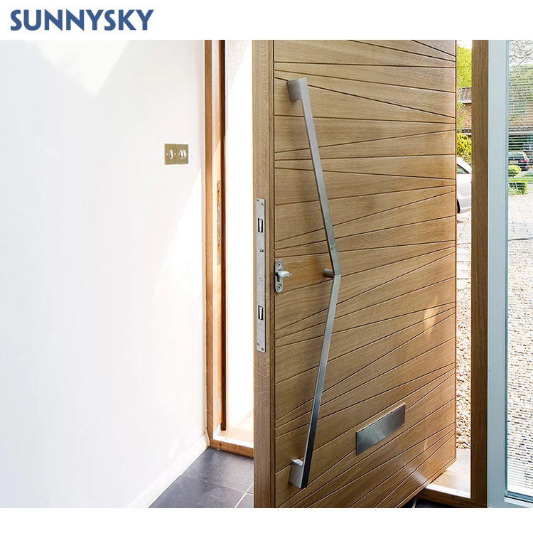 Sunnysky Luxury exterior security front pivot door modern steel pivot entry door