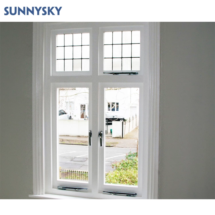 Sunnysky design modern house roof window skylight awning casement window glass french aluminum casement window