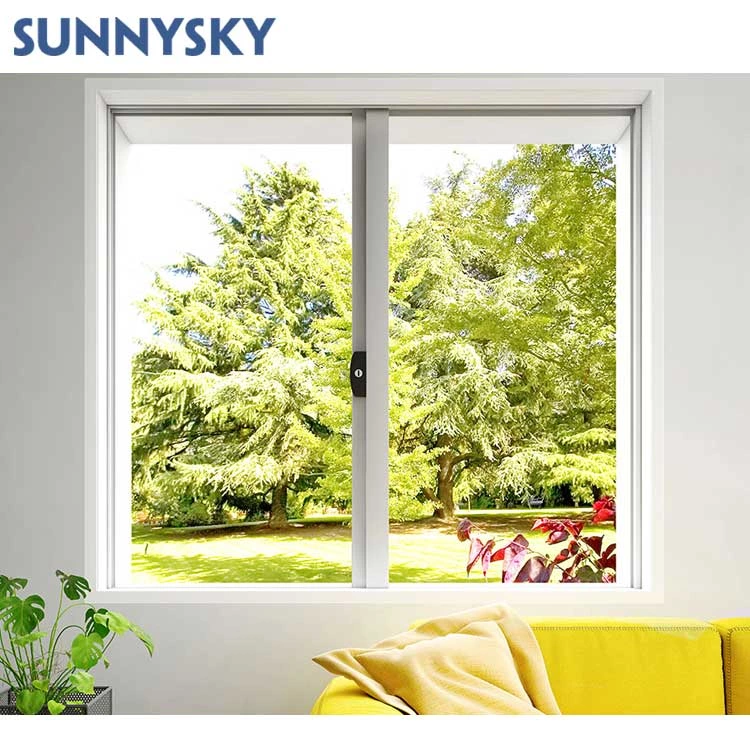 Sunnysky USA thermal break slider balcony house aluminium windows and doors aluminium double glass sliding window