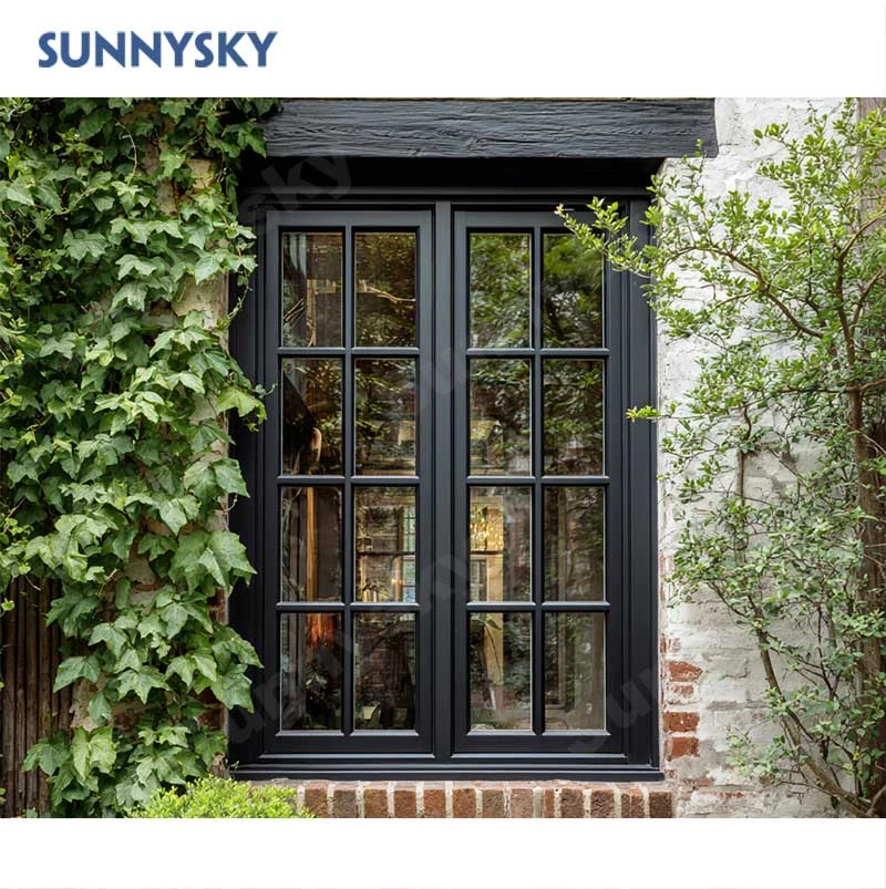 Sunnysky Hot Sale Low-E Thermal Break Double Glass Windows Aluminum Alloy Floor to Ceiling Fixed Windows
