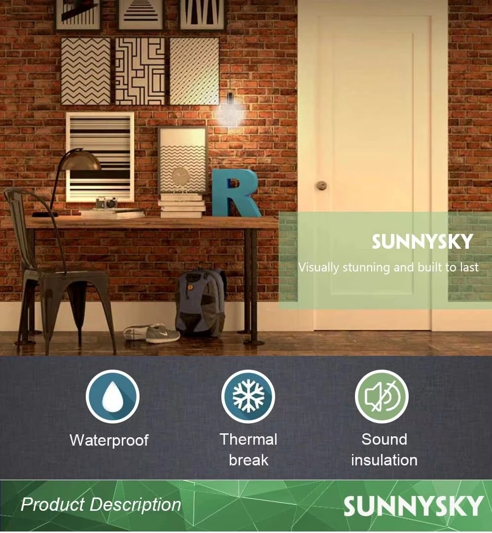 Sunnysky Customized Modern Style Solid Wood Slab Door Water-Resistant for Bathroom Single Wood Door for House Finished Simple Style